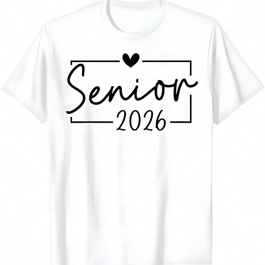 Clase De 2026 Senior 2026 Volver A La Escuela Graduación 2026 Camiseta - Blanco - Ver 1