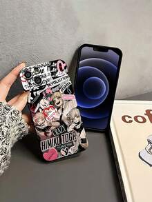 Pink And Black Himiko Toga Yandere Love Phone Case. Compatible With Apple, , , And Honor Phones. Made Of TPU Silicone, They Offer Protection Against Bumps And Drops. Great Gift For Mom. - 黑色 - 查看 3