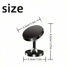 Dual-Sided Strong Magnetic Phone Holder, Suitable For Attaching To Car, Refrigerator, And Fitness Equipment, 360-Degree Stable Magnetic Phone Fixation Function For Multi-Scenario Use - Silver - View 5
