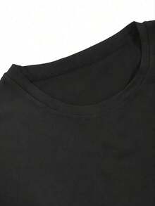 Cotton T-Shirt Streetwear Hiphop Punk Rap Y2K, Grunge Gothic Vintage Chic, Casual Harajuku With Letter Print, Short Sleeve - 白色 - 查看 4