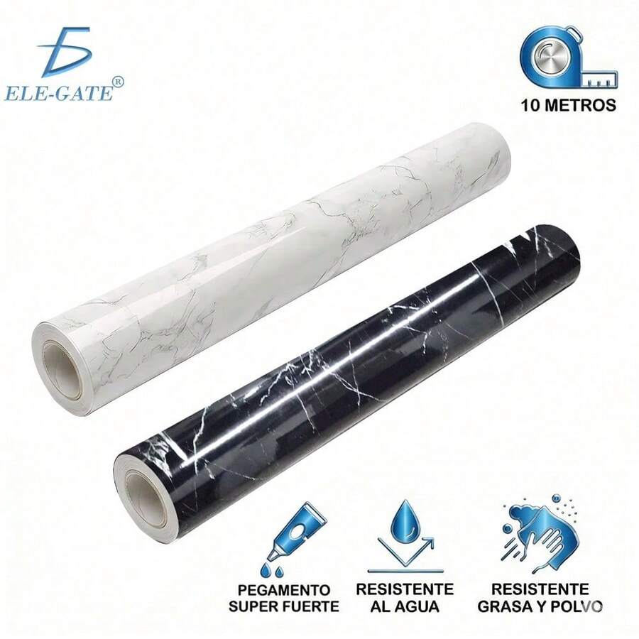 High Gloss Marble Adhesive Paper For Kitchen Table - Negro000 - View 1