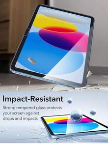 ZYONS 适用于 iPad 第 11 代/A16 2025 的 2 片装高清钢化玻璃屏幕保护膜，支持面容 ID 和 Apple Pencil，防刮花，高清晰度，防指纹，易于安装，防爆裂，无气泡，适合作为生日、家庭、朋友礼物，平板电脑屏幕保护膜，平板电脑配件，防水，防震，防摔，全覆盖，适用于 iPad Air 11 英寸（M5/M4/M3/M2）2026/2025/2024、11 英寸、13 英寸、iPad mini 第 10 代、第 9 代、第 8 代、12.9 英寸、13 英寸。 - 無色 - 查看 3