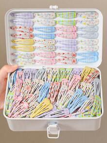 20pcs Girls Multicolor Star & Solid Color Random Style Minimalist Cute Princess BB Hair Clips Bangs & Loose Hair Clips Hair Accessories For Daily Use - Multicolor - View 6