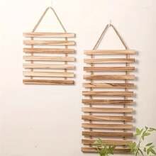 Wall-Mounted Wooden Flower Pot Rack Climbing Plant Support Rustic Style Flower Stand Suitable For Balcony And Garden - Tree - View 5