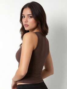 Women Tank Tops & Camis - Chocolate - View 5