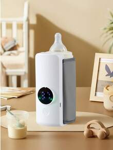 ICEWLESS Wireless Portable Baby Bottle Warmer, 5-Level Temperature Adjustment Display, 2000mAh, Suitable For Bottles With Diameter 7.2cm/2.83in Or Smaller, Suitable For Outdoor/Home Use - LCD Display, Rechargeable Constant Temperature Tool - Multicolor - View 6
