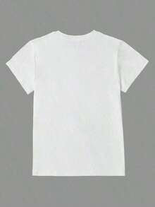 Trendy2026 Tops de Mujer, Camisetas de Verano con Estampado de Letras de Guayaba, Cuello Redondo, Manga Corta, Estilo Casual, Camisetas Gráficas, Ropa de Verano para Mujer, Conjuntos de Verano para Mujer, Ropa de Vacaciones para Mujer, Ropa de Uso Diario. - Blanco - Ver 3