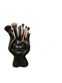 1/2pcs Handmade Creative Human Body Art Makeup Brush Holder - Unique Artistic Style Makeup Brush Holder/Desktop Organizer, Made Of Decorative Resin Material, Anti-Drop Design, Combines Sculpture Ornament Aesthetics; Lightweight And Portable, Suitable For Desktop Or Bathroom Cosmetic Storage; Stylish And Anti-Slip Design, Ideal Choice For Valentine's Day Gift Or Back To School Storage Supplies. - Premium Model - View 13