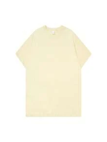 Women's Round Neck T-Shirt With Letter And Anime Print, Simple Design, Comfortable And Breathable, Suitable For Sports, Casual And Everyday Wear, A Must-Have For Summer Parties, Local Shipping, With Anthropomorphic Apple Heart Sticker - Unisex Loose Cotton Short Sleeve Round Neck T-Shirt, Urban Vintage Style. - 杏色 - 查看 2