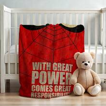 1pc Cartoon Character Printed Blanket,Superhero Movie Print Blanket,Retro Cartoon Style Throw Blanket,Cartoon Character Printed Blanket,All-Season Universal Nap Blanket,Character Home Decor Blanket,Modern Fashion Gift Suitable For Home Bedroom Bed Sofa Office Lunch Break Cover Picnic Blanket - Nhiều màu - Xem 4