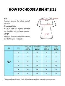 Men's Short-Sleeved T-Shirt With  Summer Print - 黑色 - 查看 7