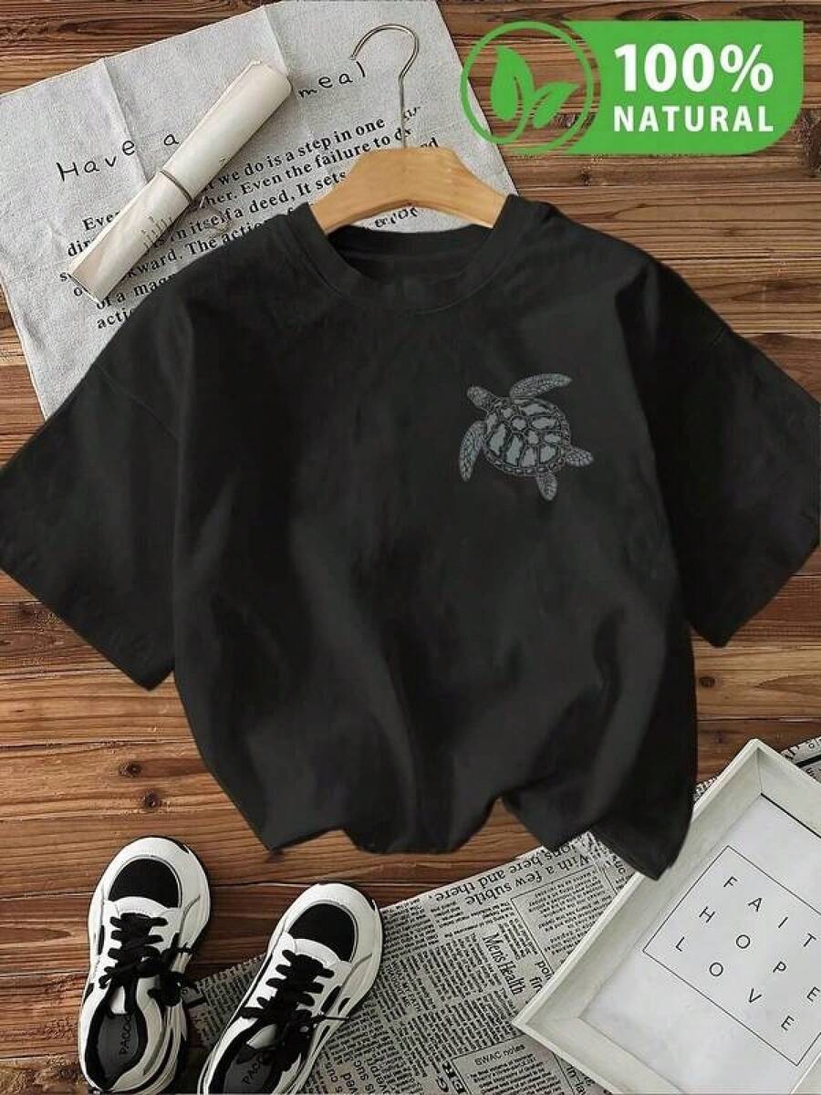 100% Algodón Premium 180g : Playera Negra Unisex con Diseño de Mariposas Blancas Estilo Boho Chic Ideal para Outfit Casual Verano Moda Mexicana Moderna Cómoda y Suave Perfecta para Regalo Inspiración Natural Juvenil Estilo Urbano. Ropa de Moda Casual Suave y Transpirable para Diario - Negro - Ver 1