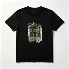 Rugby Vintage Playera de Algodón 100% Negro Deportiva Desgastada - Negro - Ver 1