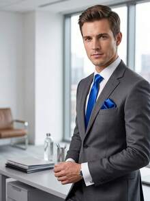 1 pieza Corbata delgada de textura suave color marrón moca para hombres, adecuada para bodas, celebraciones navideñas, Acción de Gracias, otras fiestas y uso diario - Marrón Mocha - Ver 6