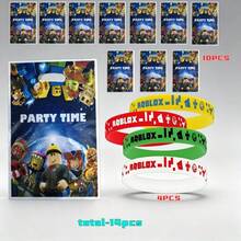 ROBLOX 14件套生日派对礼盒套装，派对用品，礼盒，游戏主题礼品袋，生日派对回礼袋 - 羅布樂思 男生 禮物袋 B款 手圈 - 查看 9