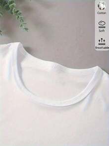 Women's Short-Sleeved Cotton T-Shirt With Round Neck And Heart Print Zumba, Casual Summer Graphic Tee For Dance, Fitness And Everyday Wear. - 白色 - 查看 4