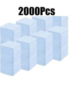 2000/1000/200 片装指甲清洁湿巾 - 专业无绒指甲油卸除棉片，UV凝胶清洁湿巾，无香型指甲准备和修整美甲艺术清洁工具（蓝色） - 藍色 - 查看 9