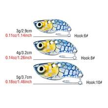 1PC Luminous Metal VIB Fishing Bait 3D Eyes Realistic Simulation Skin Sinking Hard Lure For Fresh Saltwater - V018 - View 7