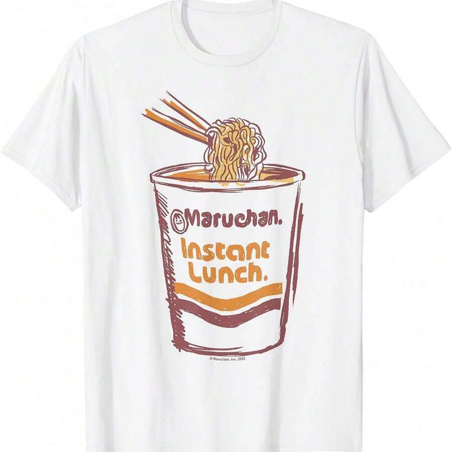 T-Shirt With The Artistic Logo Of Maruchan Instant Lunch Ramen Cup 5VWE - White - View 1