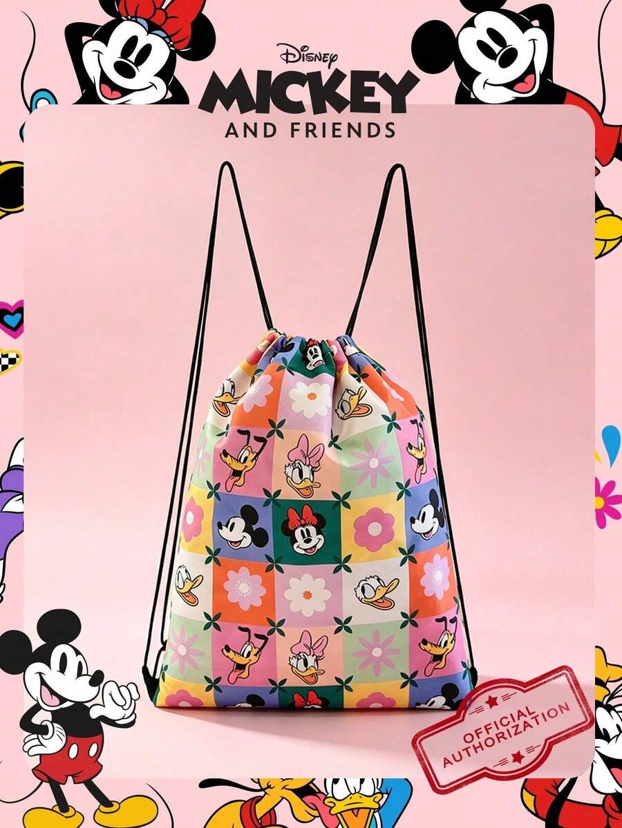 1 chiếc balo dây rút họa tiết chuột Mickey chính hãng Disney, túi thể thao, túi tập thể dục dung tích lớn, túi mua sắm nhẹ, hoàn hảo cho thanh thiếu niên/bé gái/học sinh/người hâm mộ. Lý tưởng cho du lịch, thể thao, bãi biển, kỳ nghỉ, sử dụng hàng ngày, dã ngoại, mua sắm, chuẩn bị cho năm học mới. - Nhiều màu - Xem 1
