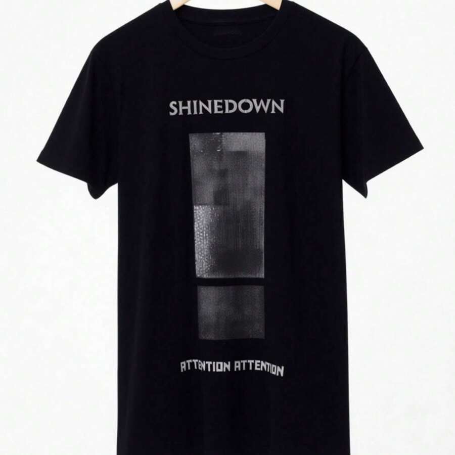 Shinedown - Attention Attention T-Shirt. - Black - View 1