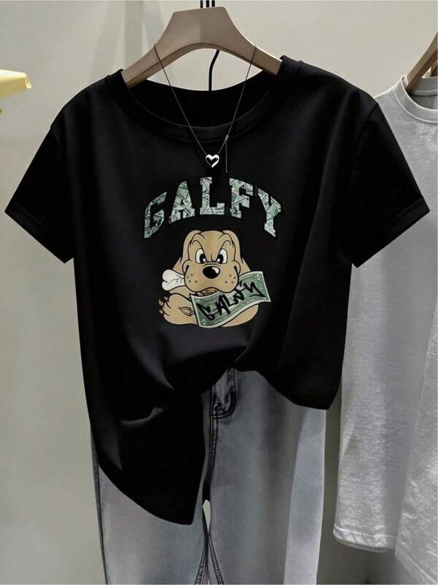 100% Algodón Premium 180g .¡Oferta Especial!Playera.Oferta Especial, ¡Cómpralo Ya!1 Pieza Camiseta Unisex Holgada 180g 100% Algodón Puro.Oferta Especial, ¡Cómpralo Ya!1 Pieza Camiseta Unisex Holgada 180g 100% Algodón PuroT-shirt divertida Galfy estampada dibujo alegre casual para hombres y mujeres color negro cómodo suave para cualquier ocasión talla S/M/L/XL moda Excelente Calidad y Precio, con  Excelente Calidad y Precio, con  Camiseta Streetwear Unisex Ideal para Conciertos y Regalo - Negro - Ver 1