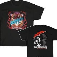 Dokken 1987-88 Back For The Attack World Tour Shirt - Black - View 1