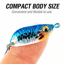 1Pc Ultralight Micro Fishing Spoon Set, 2.3cm/2.9cm Sinking Metal Baits With Simulation Fish Skin, Professional Glow Tackle For Trout, Crappie, Bluegill, And Small Sea Bass - S026 - View 7