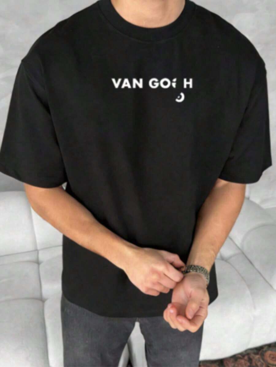 Versatile Casual Loose Fit Short Sleeve T-Shirt With Fun Print, Ideal For Holidays, Work And Everyday Wear - 2 - 查看 1