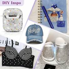 21.000 piezas Conjunto de rhinestones plateados y transparentes de 2-6 mm en 5 tamaños, incluye lápiz de cera y pinzas, adecuado para manualidades, ropa, decoración de zapatos, camisas, joyería DIY, artesanía, decoración de habitaciones - Multicolor C - Ver 7