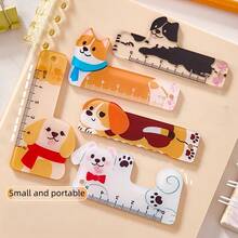 Bộ 5/10/20/30 chiếc thước kẻ hình động vật hoạt hình, thước thẳng vẽ acrylic 5cm sáng tạo, thước nhỏ xinh xắn dùng làm văn phòng phẩm, quà tặng nhỏ. - Nhiều màu - Xem 8