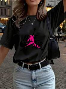 Women T-Shirts - Black - View 6