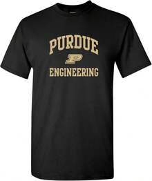 UGP Campus Apparel PUR-721 - Purdue Boilermakers Arch Logo Engineering T-Shirt - 3X-Large - Black - màu đen - Xem 1