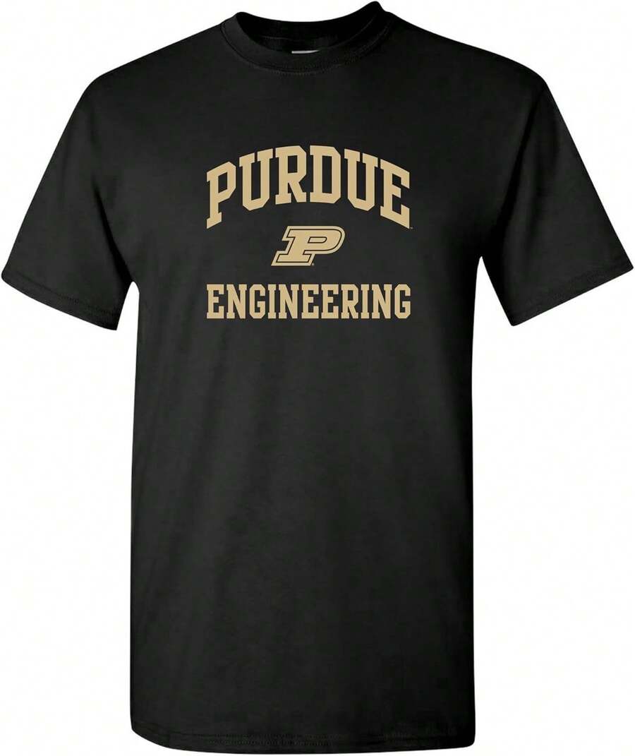UGP Campus Apparel PUR-721 - Purdue Boilermakers Arch Logo Engineering T-Shirt - 3X-Large - Black - màu đen - Xem 1