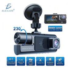 DVR Camera (Front + Indoor) With 2.0" Compact Screen, IR Night Vision With 3 Cameras - A - View 1