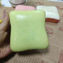 1pc Super Soft Butter Toast Squishy Stress Relief Squeeze Toy - Perfect Gift For Birthday, Holiday, Christmas, Halloween - Multicolor - View 14