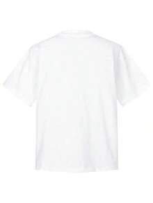 Camiseta de manga corta para hombre con estampado gráfico de ojos grandes retro, estilo punk gótico, ropa de calle holgada y moderna para el verano. - Blanco - Ver 3