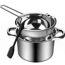 600ml And 1600ml Stainless Steel Candle Melting Pot DIY Making Accessories - 0.6 and 1.6L - View 2
