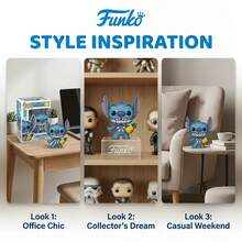 Funko POP! : 莉羅與史迪奇 - 史迪奇 #1567 乙烯公仔 - 官方角色收藏動作模型，美學桌面裝飾擺件，適合粉絲與收藏家的理想禮物，流行文化紀念品 - 彩色 - 查看 3
