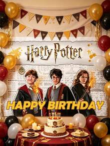 Phông nền sinh nhật Thế giới Phép thuật Harry Potter, Phông nền tiệc lâu đài và nhân vật nghệ thuật đẹp mắt, Nâng tầm trang trí tiệc của bạn với phông nền Harry Potter đầy mê hoặc này, mang đậm phong cách hoài cổ mà người hâm mộ sẽ yêu thích. Với các bản in nghệ thuật về lâu đài, Bộ ba Vàng và các họa tiết ma thuật, phông nền này sẽ tạo thêm không khí mộng mơ và sống động cho bất kỳ buổi lễ nào. - Lý lịch - Xem 2