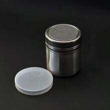 1个不锈钢粉末筛，厨房可可粉糖筛，带盖，调味料撒布器，烘焙烧烤香料分配器，实用节日礼物 - 彩色 - 查看 10