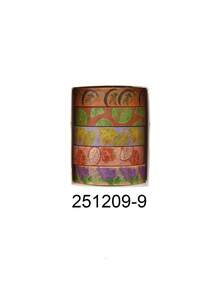 Set de 5 rollos/caja de cinta washi deliciosa con temática de frutas, diseños de estampados de diferentes frutas, cinta decorativa adecuada para hacer diarios DIY, scrapbooks, tarjetas y decoración de cajas de regalo - Multicolor - Ver 14