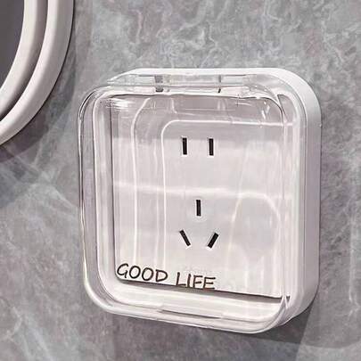1 Set Plastic Outlet Waterproof Covers. Waterproof, Oil-Proof, With Adhesive. Suitable For Protecting Home Outlets, Kitchen, Bathroom, Bedroom, Dining Room, Living Room, Study. Waterproof. Prevent Children From Touching.
