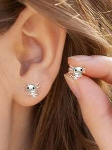 1 Pasang Anting Lingkaran Lucu, Cocok Untuk Remaja Putri Sebagai Aksesori Sehari-hari, Perhiasan Pesta Atau Hadiah Ulang Tahun - nomor 4 - View 6