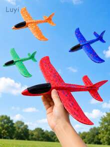 Indoor & Outdoor Hand Throw Foam Airplane Toy, Glider Plane Toy, Suitable For Events, Parties, Gifts, Birthday, Christmas - Multicolor - View 4