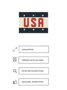 1pc Frameless Retro American Patriotic Font Art Canvas Poster Print Vintage 4th Of July Patriotic Farmhouse Aesthetic Wall Decor Minimalist Fun Art Painting For Home Apartment Bedroom Dorm Office Classroom Party Perfect Gift - Word - View 5