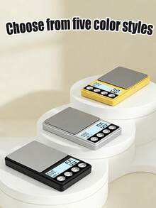 [Holiday Gift]Large LCD Digital Display, 1000g Weighing Range, Built-In One-Button Operation Timer For Easy Recording Of Coffee Brewing Time, A Must-Have For Baristas, Scale Pan With Fingerprint-Resistant Coating For Easy Cleaning, Multiple Colors Available (Batteries Not Included). - jewelry scales - View 7