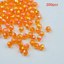 100-500pcs Acrylic Shiny Faceted Corner Beads - DIY Handmade Beading, Suitable For Jewelry Making, Handicrafts, Translucent Material - Faceted Beads - View 11