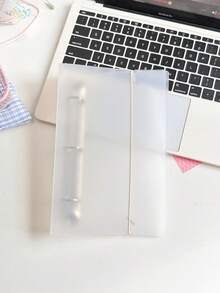 1pc Portable Transparent Loose-Leaf Binder, Can Also Be Used As Transparent Sticker Book, Sticker Album, Photo Storage Bag, Photo Album, Budget Planner, Office Supplies - A - View 12