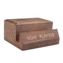 NOW Playing Vinyl Record Stand Vinyl Record Holder Display Wood Records Storage Stands For Albums Accessories - Multicolor - View 3